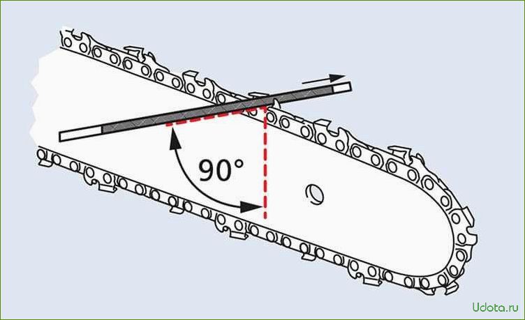 Как заточить цепь для пилы своими руками