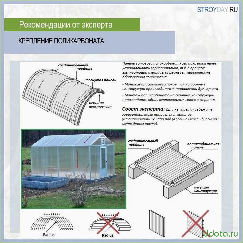 Поликарбонат на садовом участке: преимущества и применение