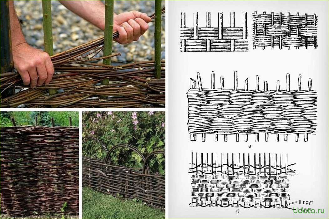 Плетеная изгородь: тонкости изготовления, материалы и этапы